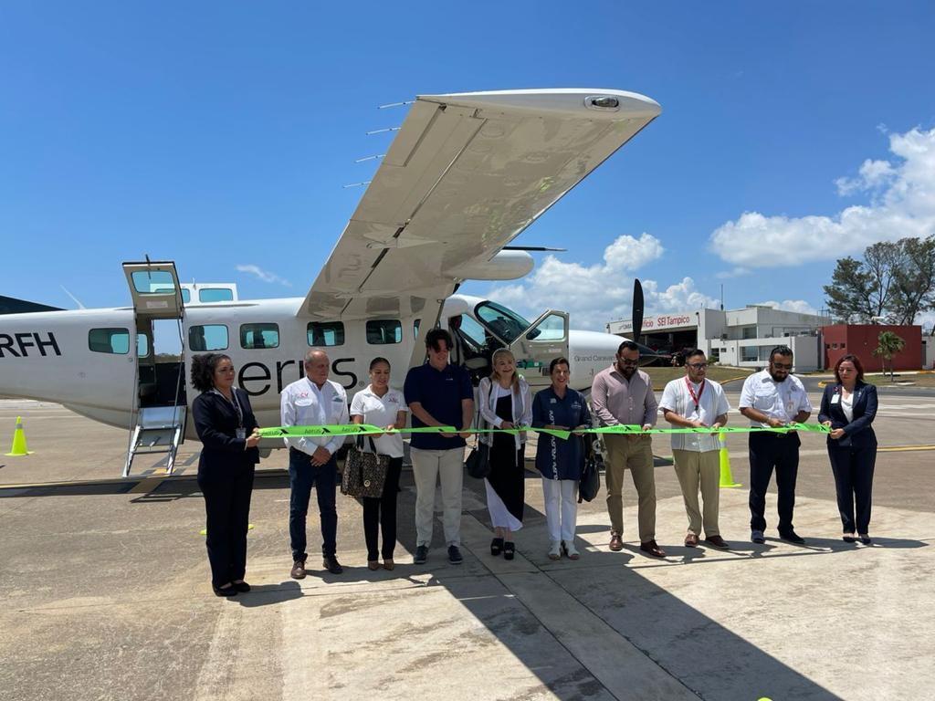 Inauguran nueva ruta aérea Reynosa-Tampico-Veracruz