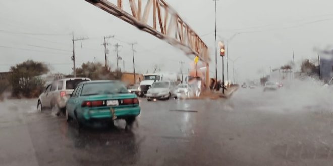 Pasa Harold con lluvias sobre Nuevo Laredo