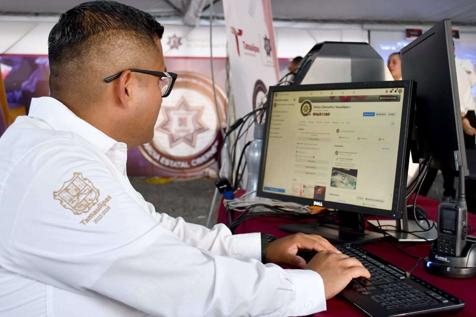 FERIA TAMAULIPAS 2023 ESTRECHA CONVIVENCIA ENTRE LA GUARDIA ESTATAL CIBERNÉTICA Y CIUDADANÍA