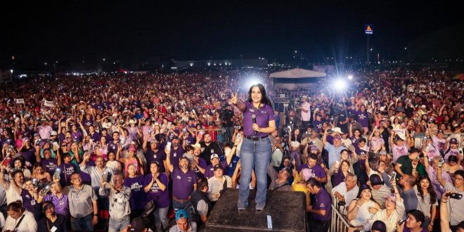 Fue una lluvia de bendiciones y personas en el magno cierre de campaña de Yahleel Abdala, más de 30,000 se dieron cita