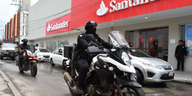 Proximidad de la Guardia Estatal en bancos y zonas peatonales preserva seguridad en vacaciones