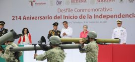 Presidió Américo Villarreal desfile por el 214 aniversario de la independencia