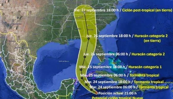 Activan Alerta en Cancún por Helene