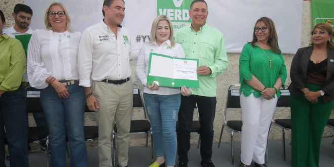 Preside Eugenio Hernández toma de protesta del Partido Verde en Victoria