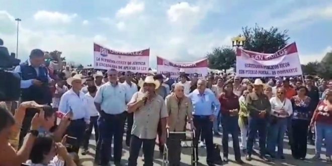 Mega manifestación en la capital para apoyar Reforma Judicial