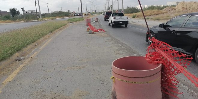 Ignora Gobierno Municipal socavón en la colonia Los Presidentes