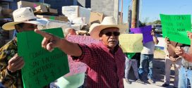 Protestan colonos contra gobierno de Carmen Lilia Canturosas